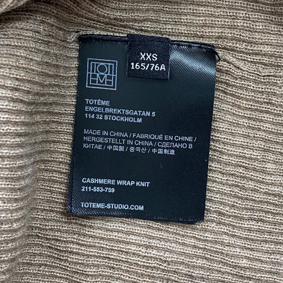 Toteme Cashmere Wrap Knit - Beige Melange - Picture 8 of 10